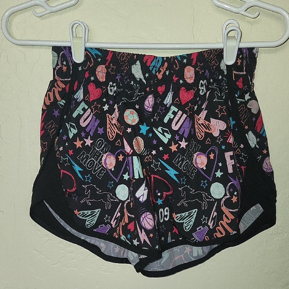 Colorful Graphic Children's Running Shorts